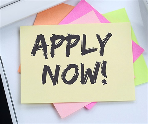 apply now text in post it