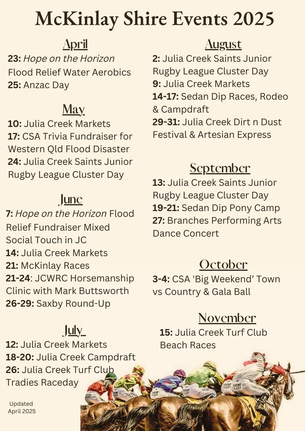 2025 MSC Events